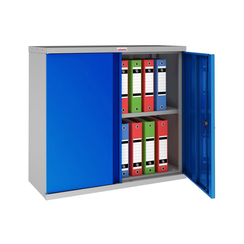 Phoenix armoire d'archivage SCL1491, acier, 2 portes, gris clair